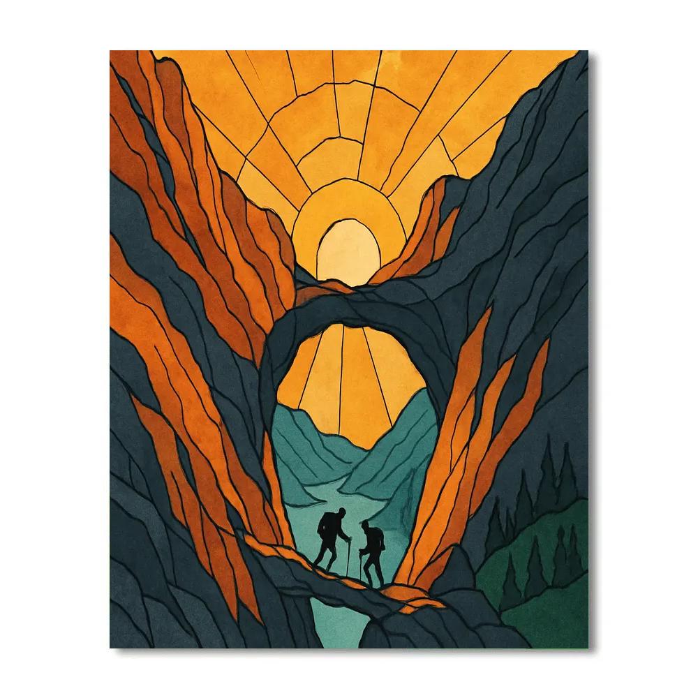 Mountain Crafted Sunwheel Pass Number painting