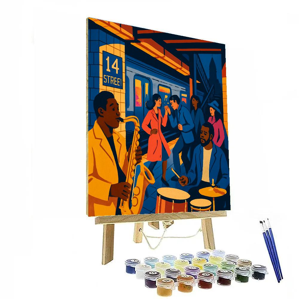 New York Crafted Subway Jazz Platform painting number kit