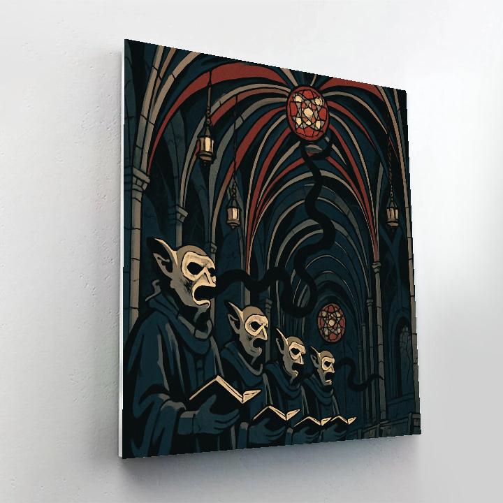 Cathedral Of Echoes Gothic Number painting