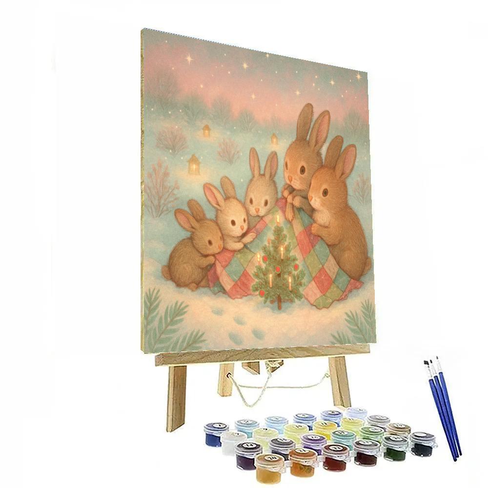 Starry Quilt Of The Snowy Meadow paint by color