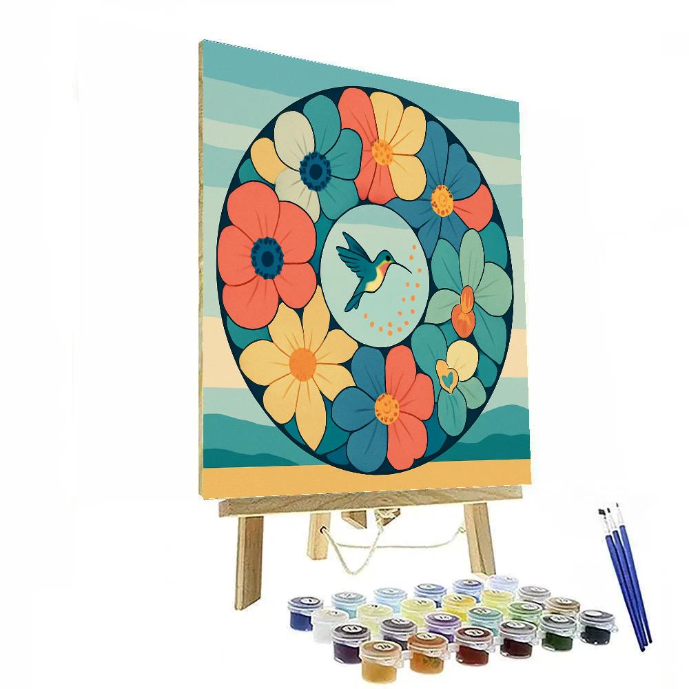 Wind Map Of Petals Floral Paint by numbers art