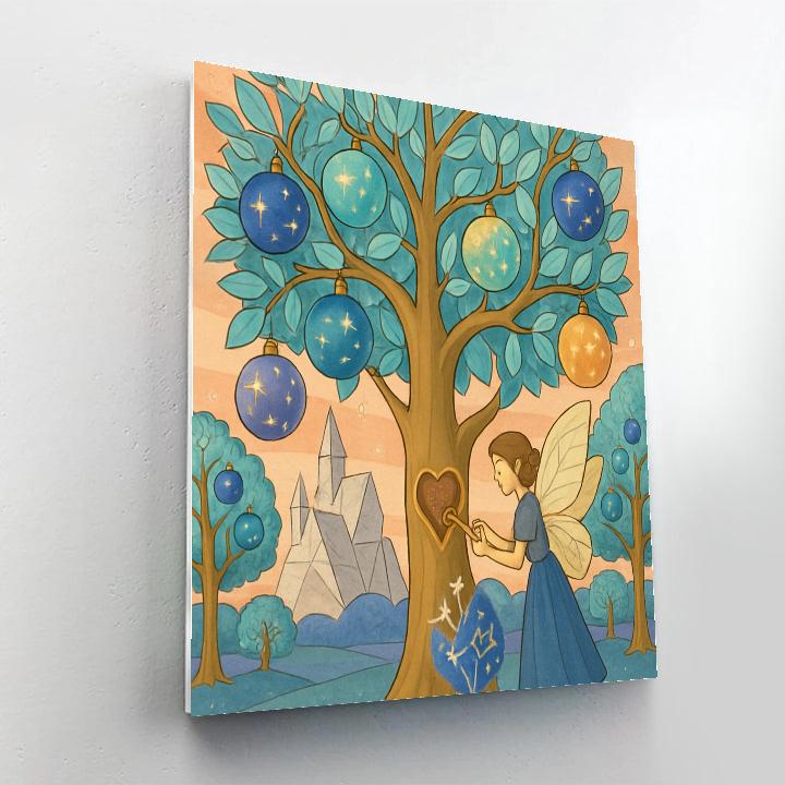 Clockwork Orchard In Fantasy Bloom Number painting