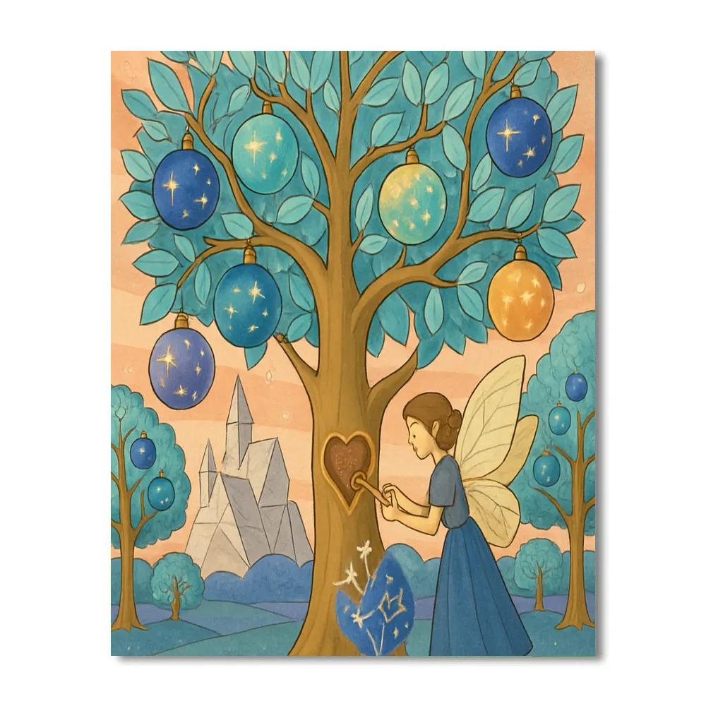Clockwork Orchard In Fantasy Bloom Number painting