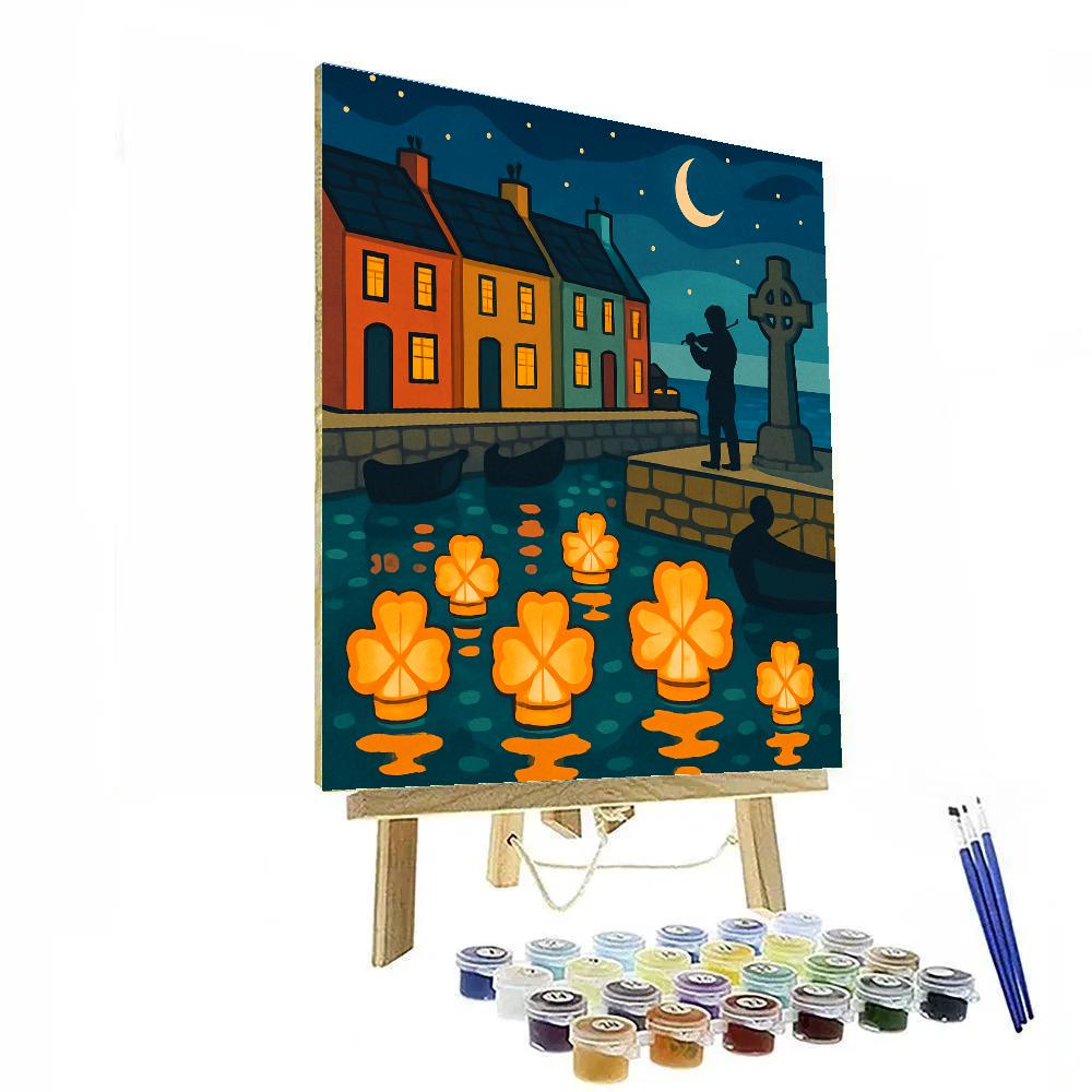 Harvest Lantern Festival In Ireland Harbor DIY paint by numbers
