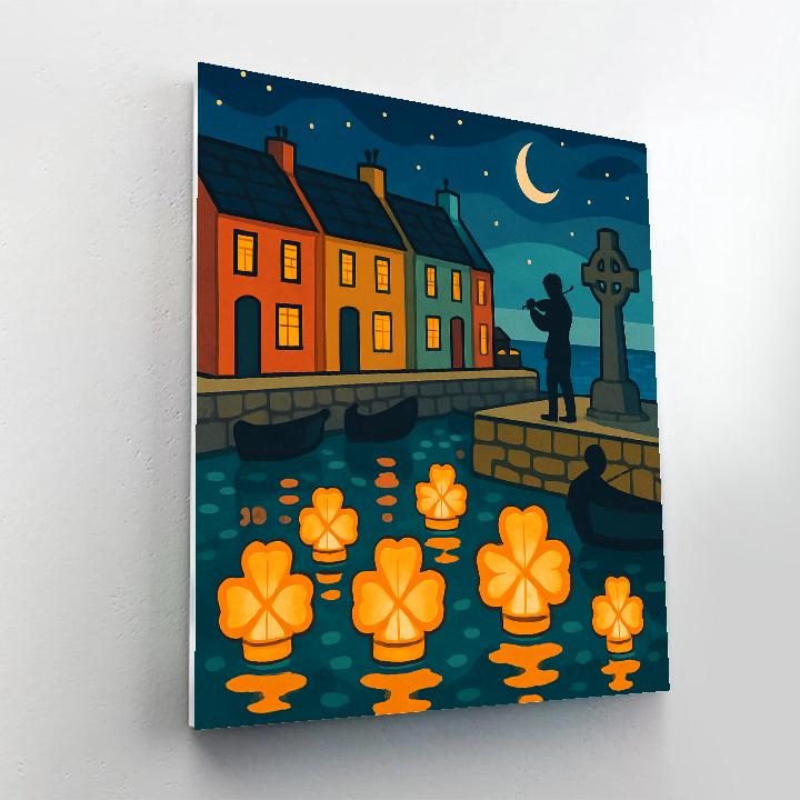 Harvest Lantern Festival In Ireland Harbor DIY paint by numbers