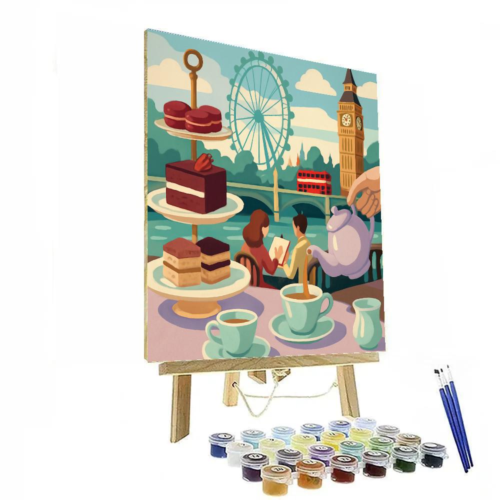 London Crafted Skyline Tea Ceremony paint by numbers