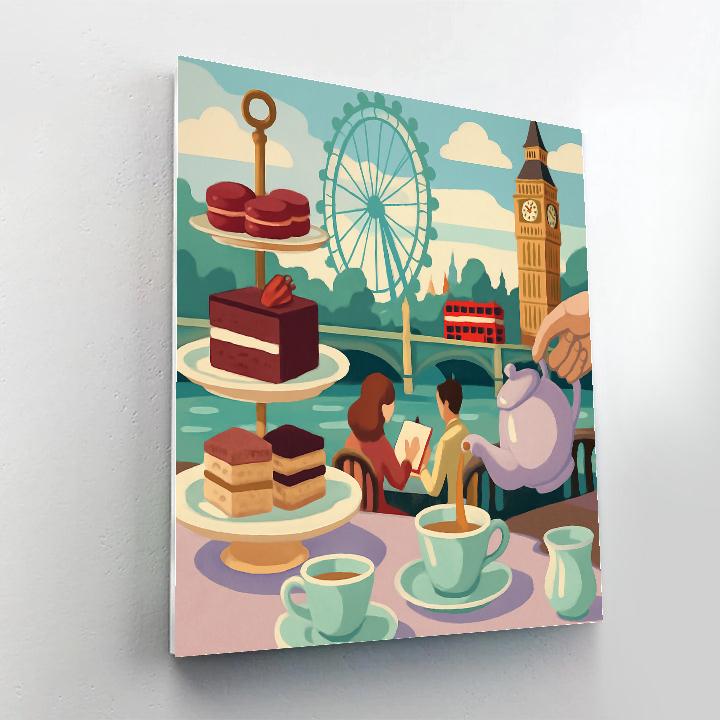 London Crafted Skyline Tea Ceremony paint by numbers