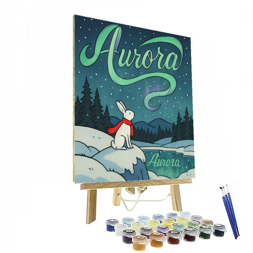 Aurora Scripted Winter Paint by numbers kits