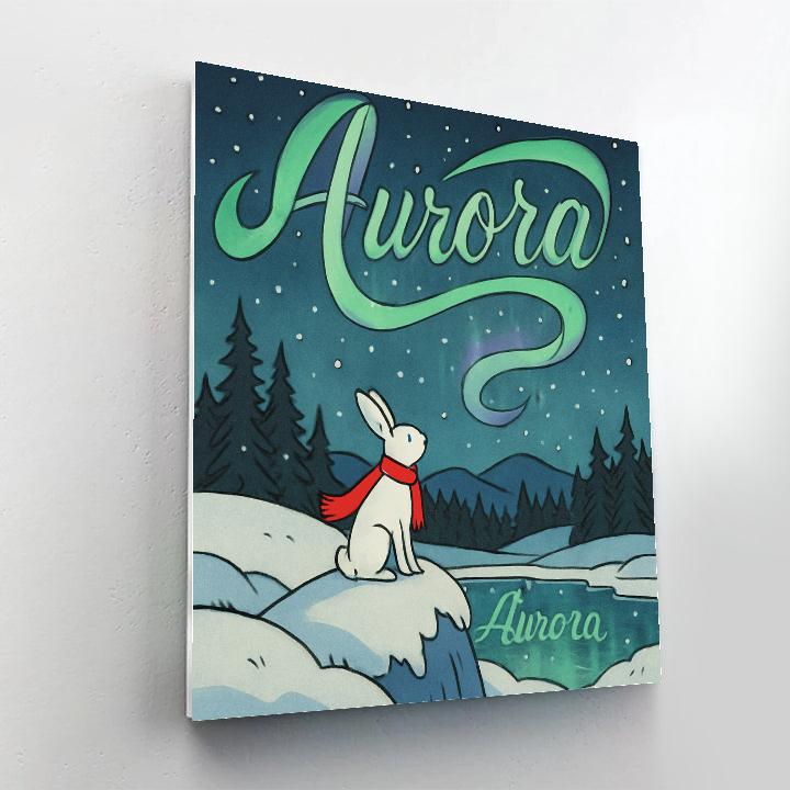 Aurora Scripted Winter Paint by numbers kits