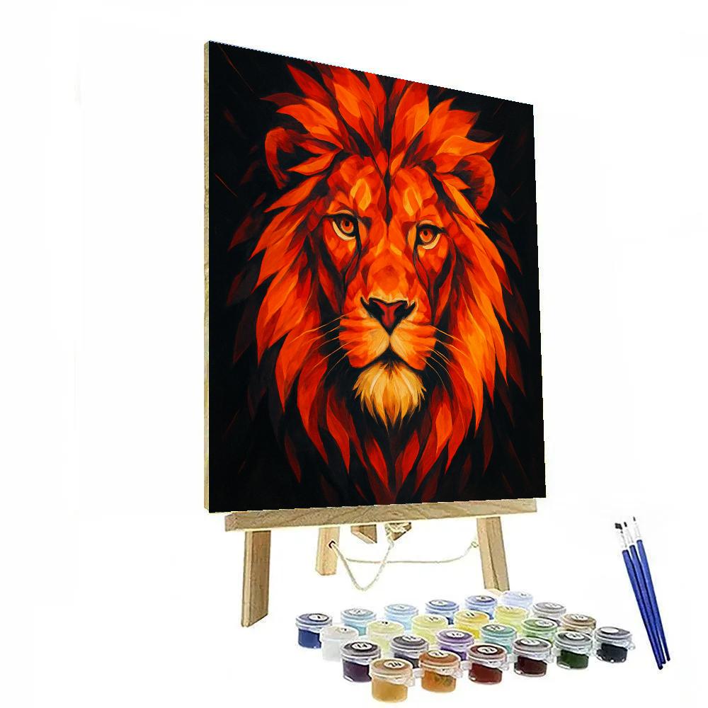 Crownfire Lion Vanguard paint by numbers