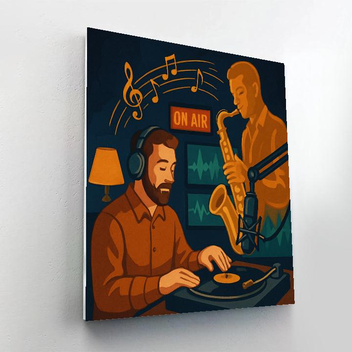Midnight Radio Jazz Transmission DIY paint by numbers