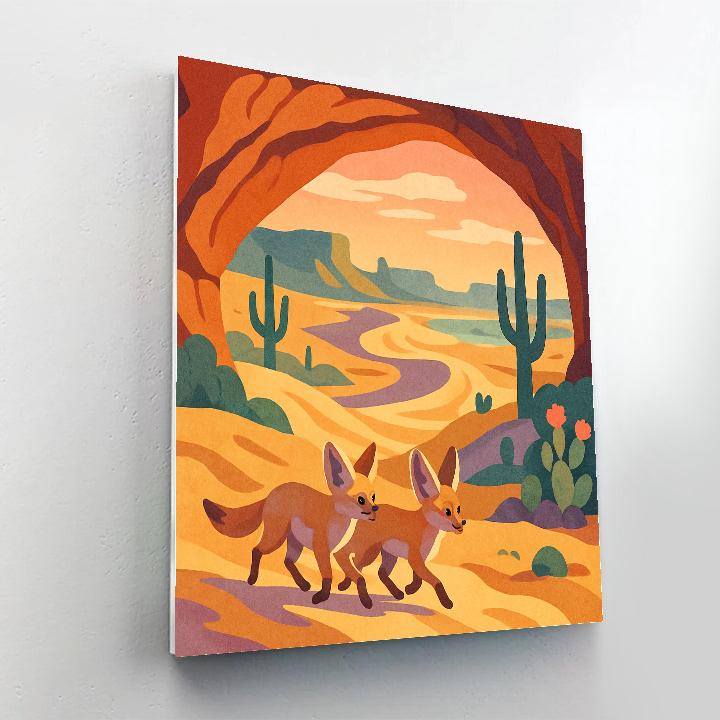 Skybridge Nomads In The Desert Paint by numbers kits