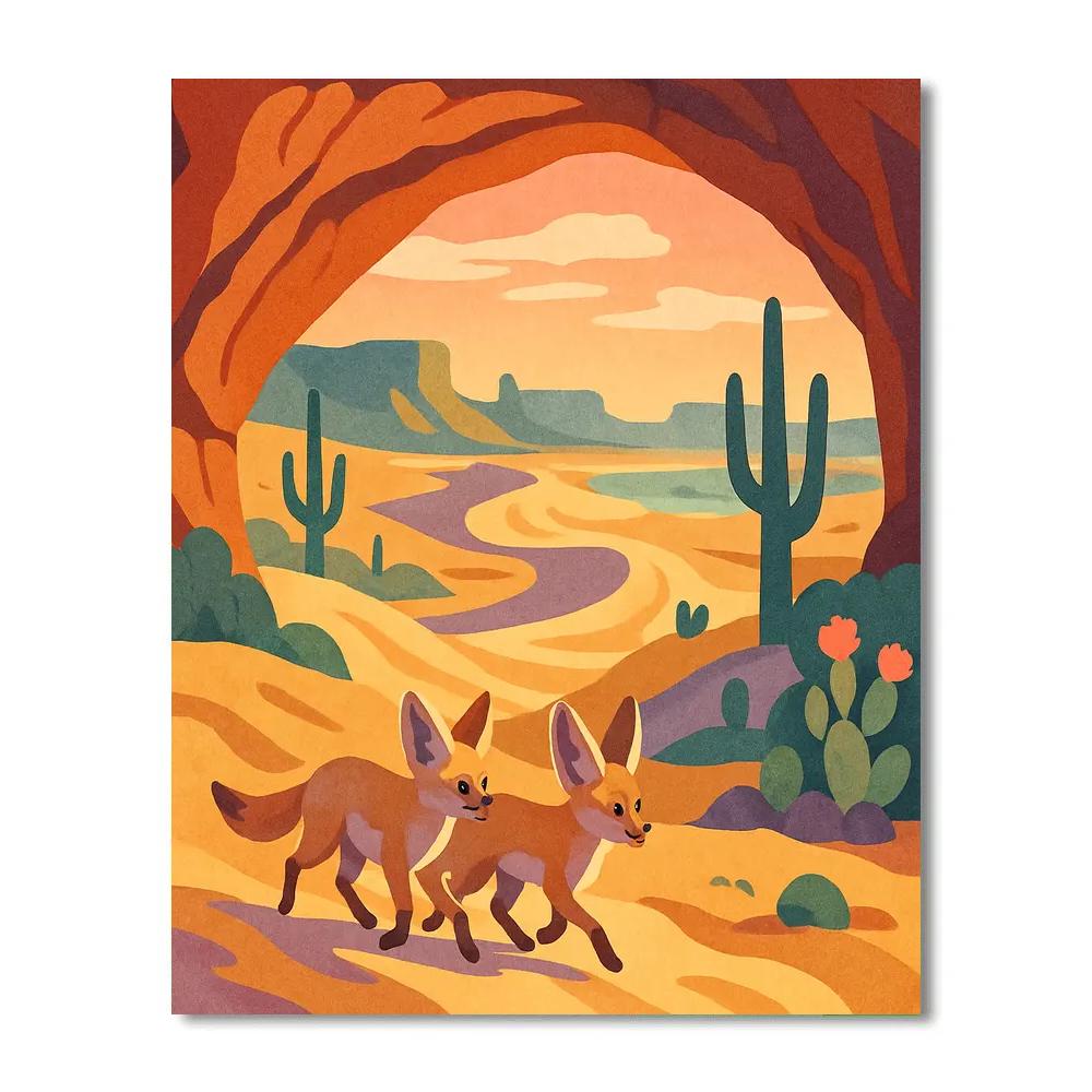 Skybridge Nomads In The Desert Paint by numbers kits