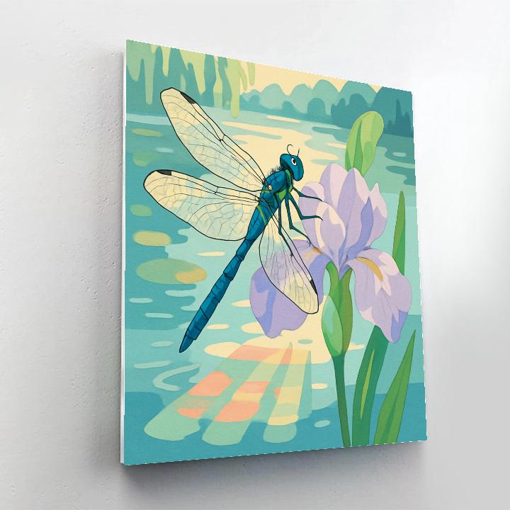 Dragonfly With Prism Wing Shadows Numbered painting kits