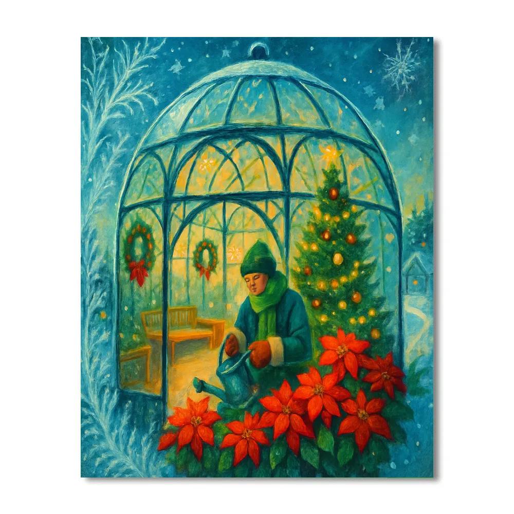 The Snow Globe Conservatory Numbered painting kits