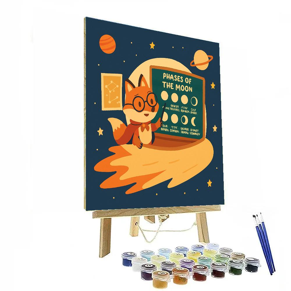 Comet Classroom With The Fox Astronomer paint by number