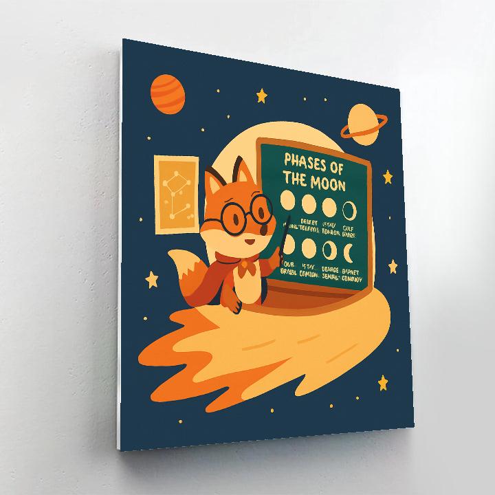Comet Classroom With The Fox Astronomer paint by number