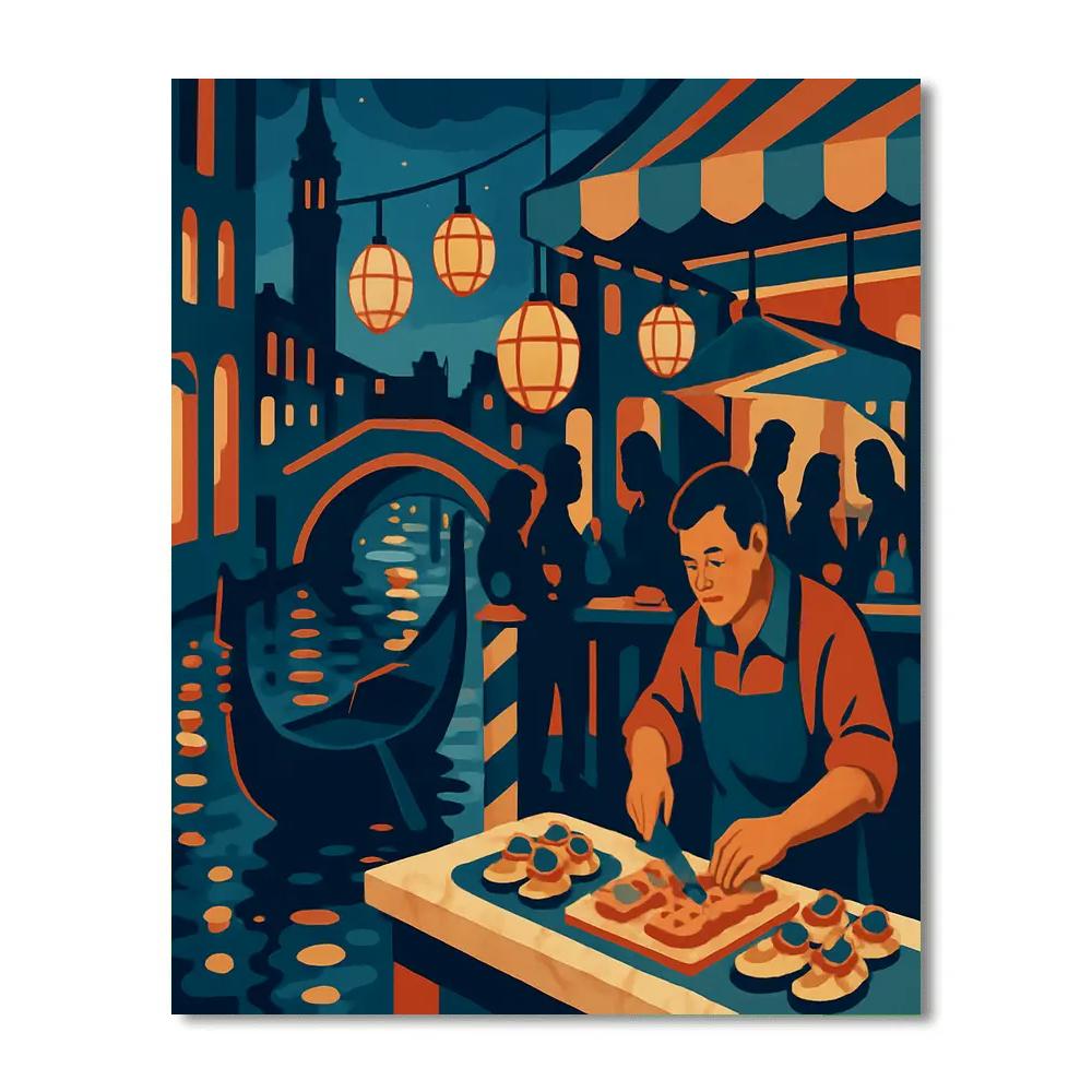 Glass Mosaic Italy Night Market paint by color