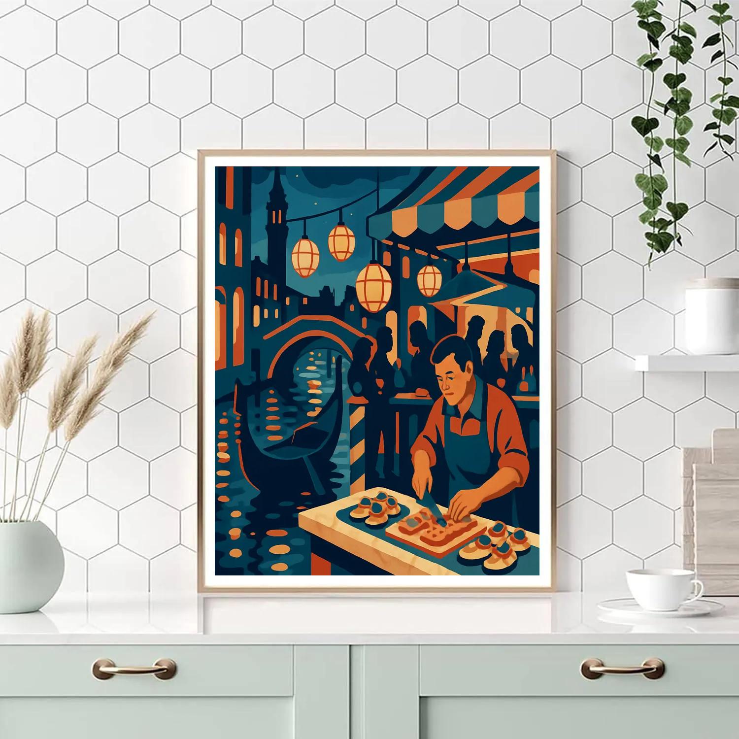 Glass Mosaic Italy Night Market paint by color