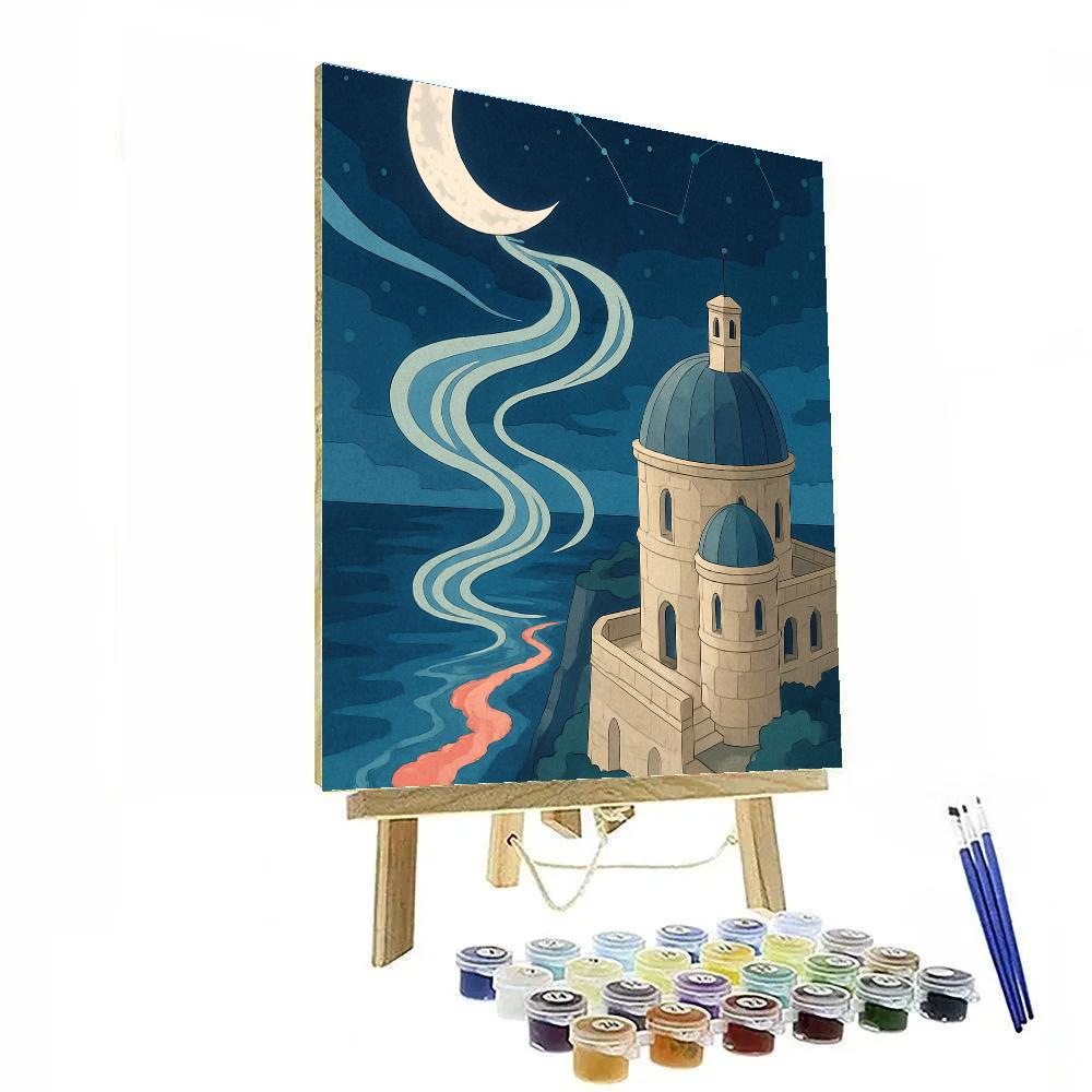 Tidal Observatory Under The Moon DIY paint by numbers