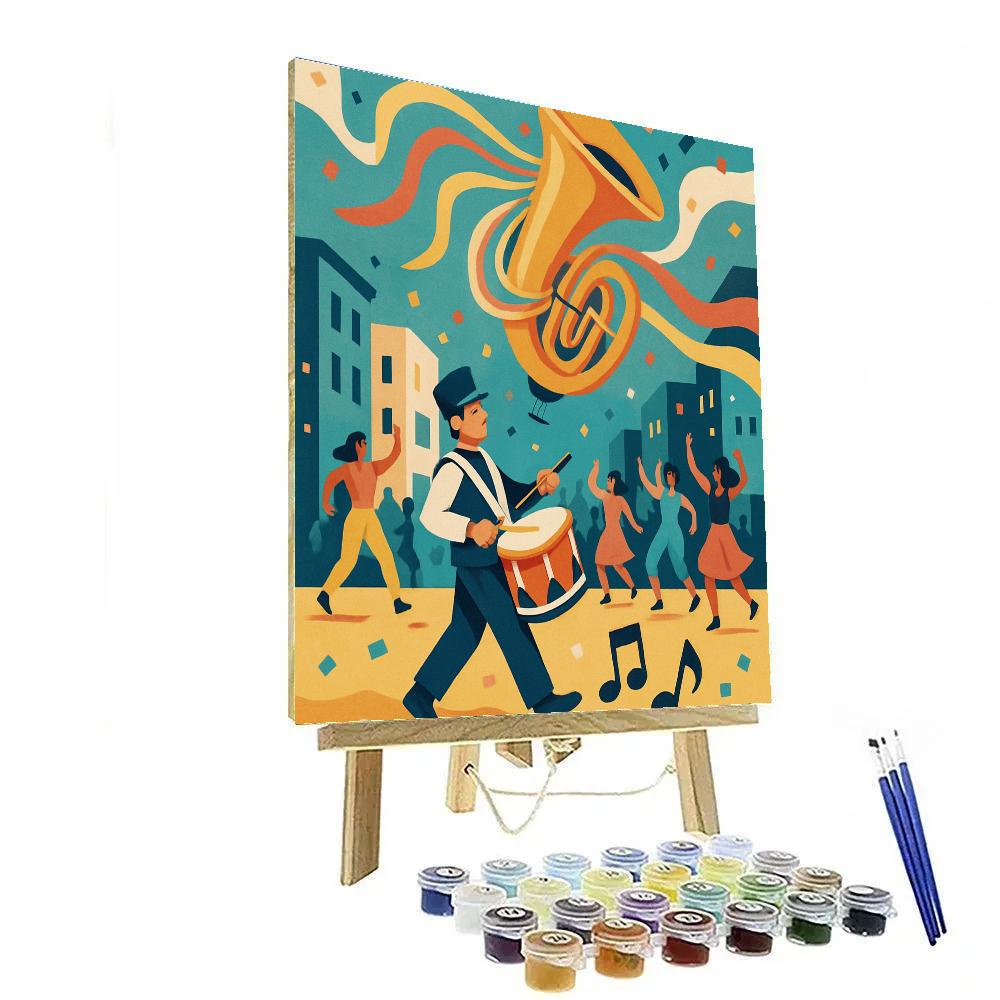 Kaleidoscope Parade With Music Pulse paint by color