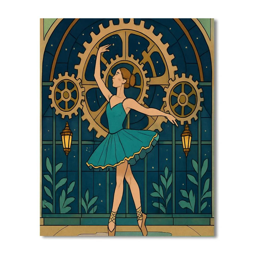Clockwork Conservatory Ballet Numbered painting kits
