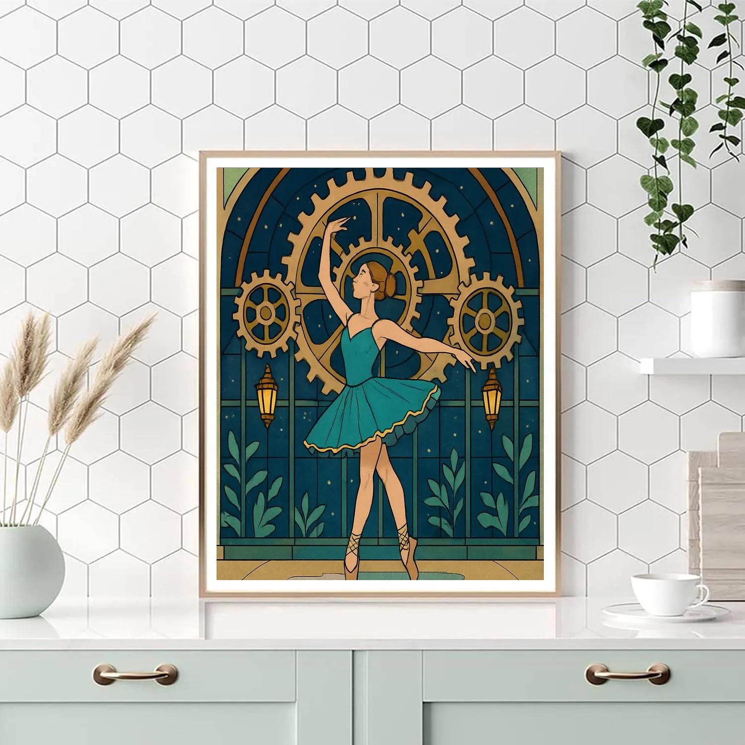 Clockwork Conservatory Ballet Numbered painting kits