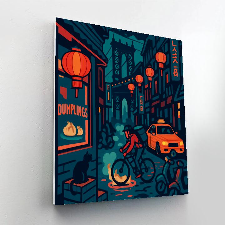 Midnight Delivery In New York Number painting