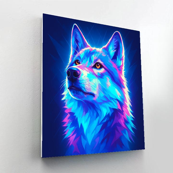 Prismatic Tundra Wolf Sentinel Paint by numbers kits