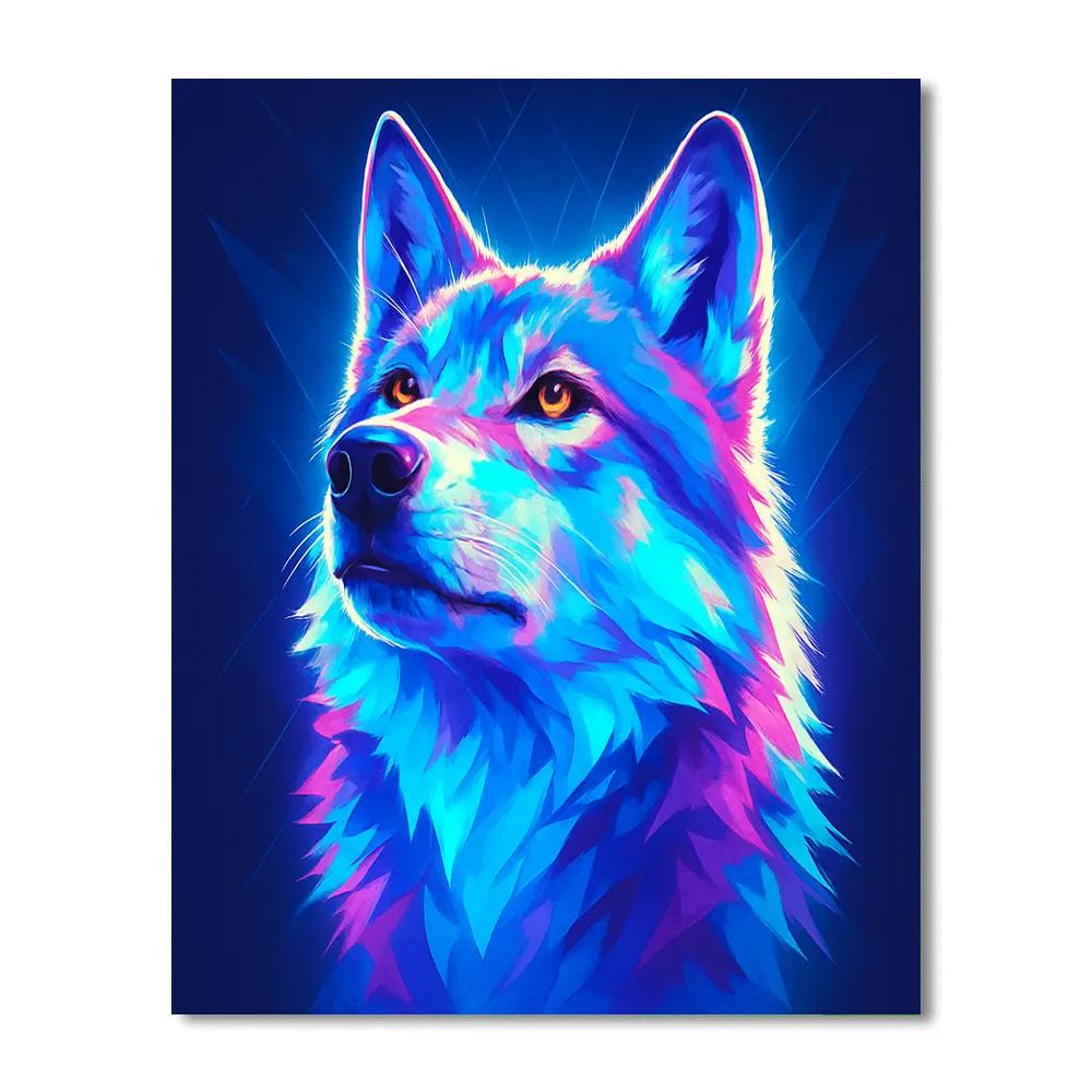 Prismatic Tundra Wolf Sentinel Paint by numbers kits