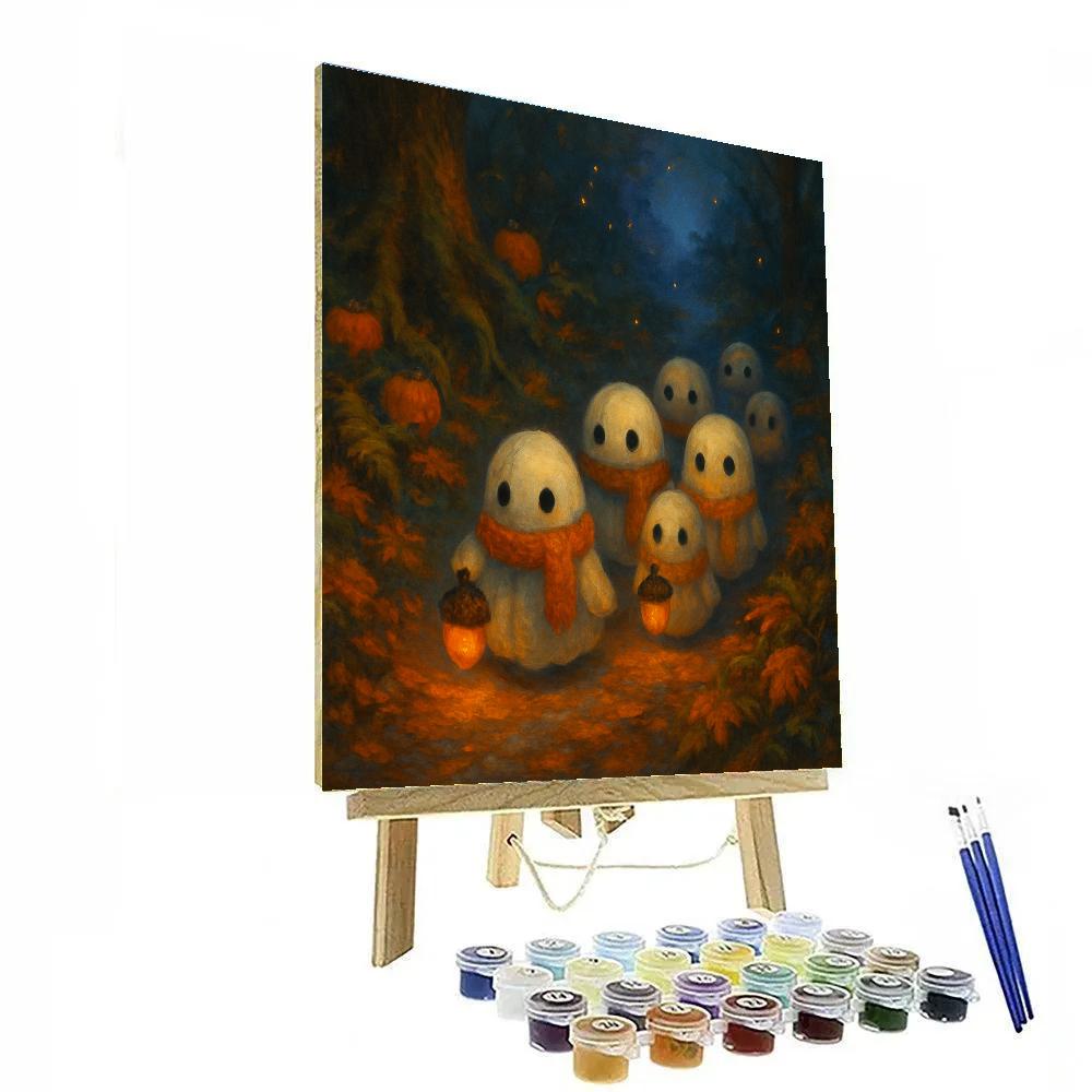 Lantern Parade Of The Pocket Ghosts DIY paint by numbers