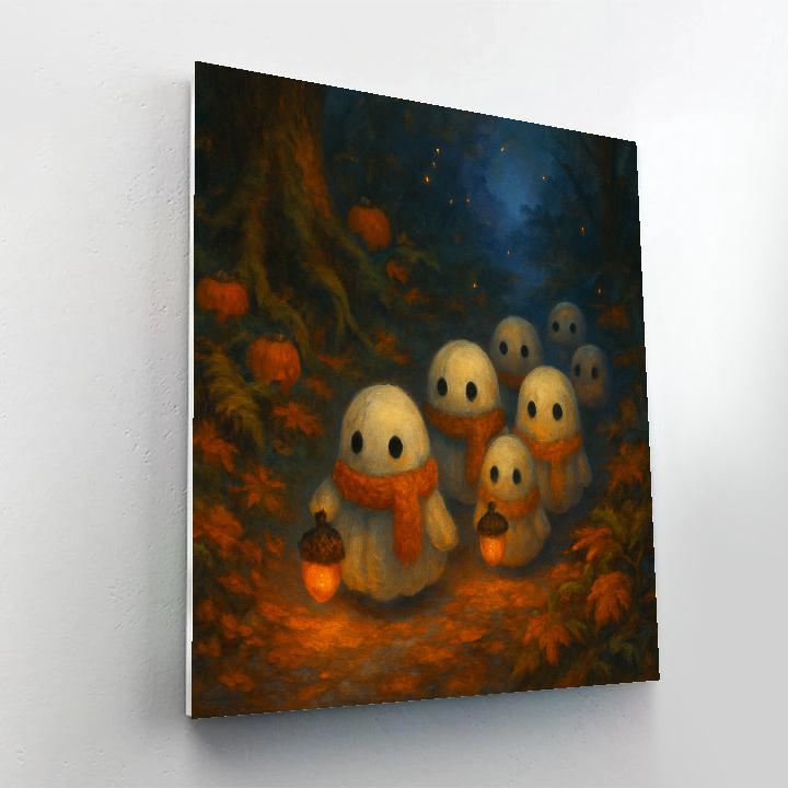 Lantern Parade Of The Pocket Ghosts DIY paint by numbers