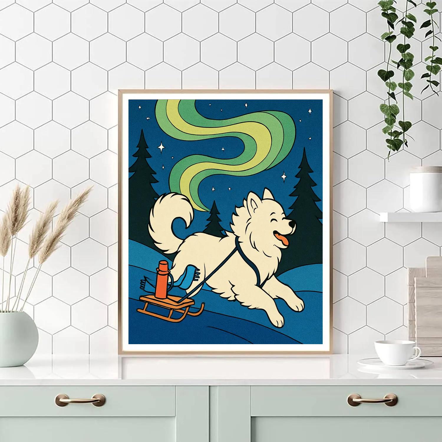 Aurora-Trail Dog DIY paint by numbers