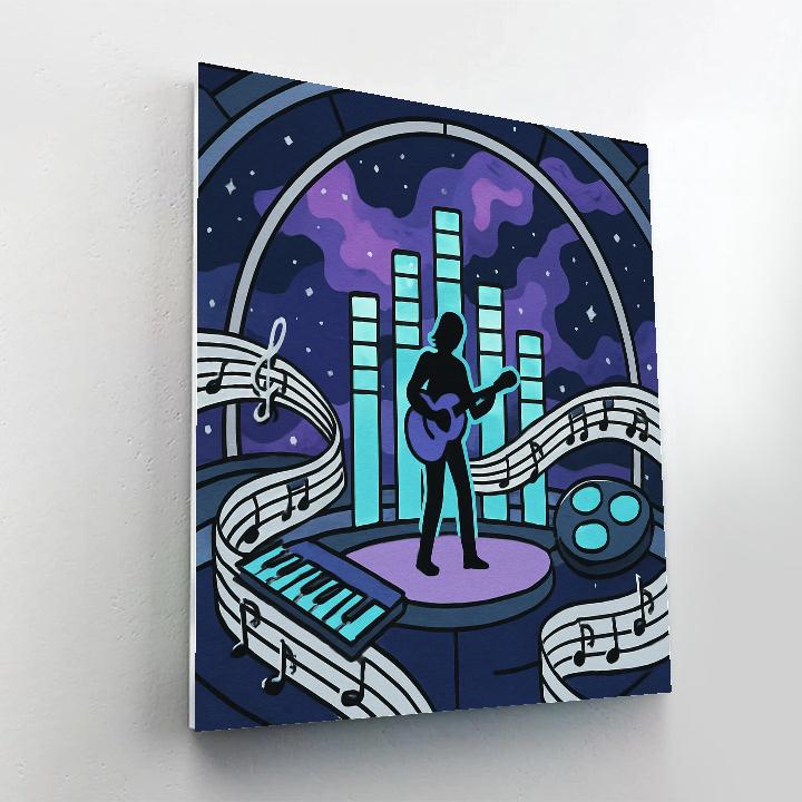 Music Starship Concert Paint by numbers kits