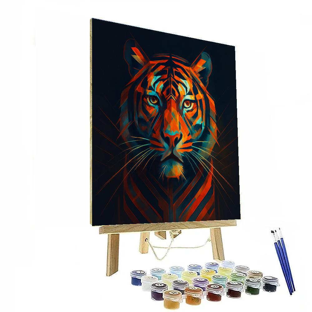 Sunset Circuit Tiger Monarch Number painting