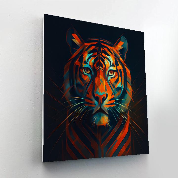 Sunset Circuit Tiger Monarch Number painting