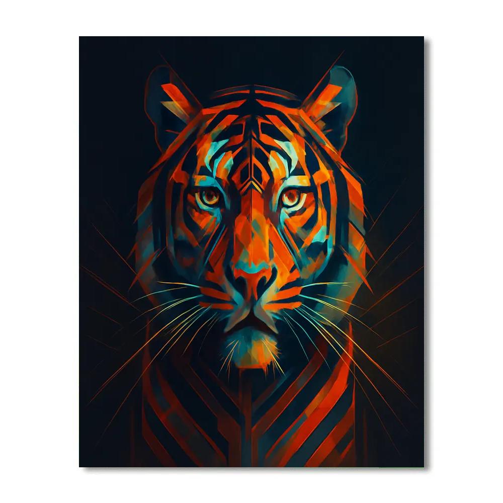 Sunset Circuit Tiger Monarch Number painting