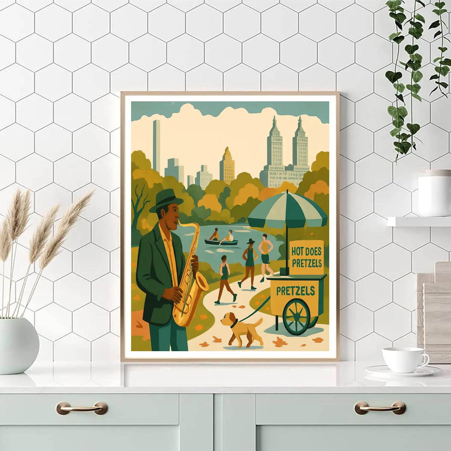 Skyline Poster New York DIY paint by numbers