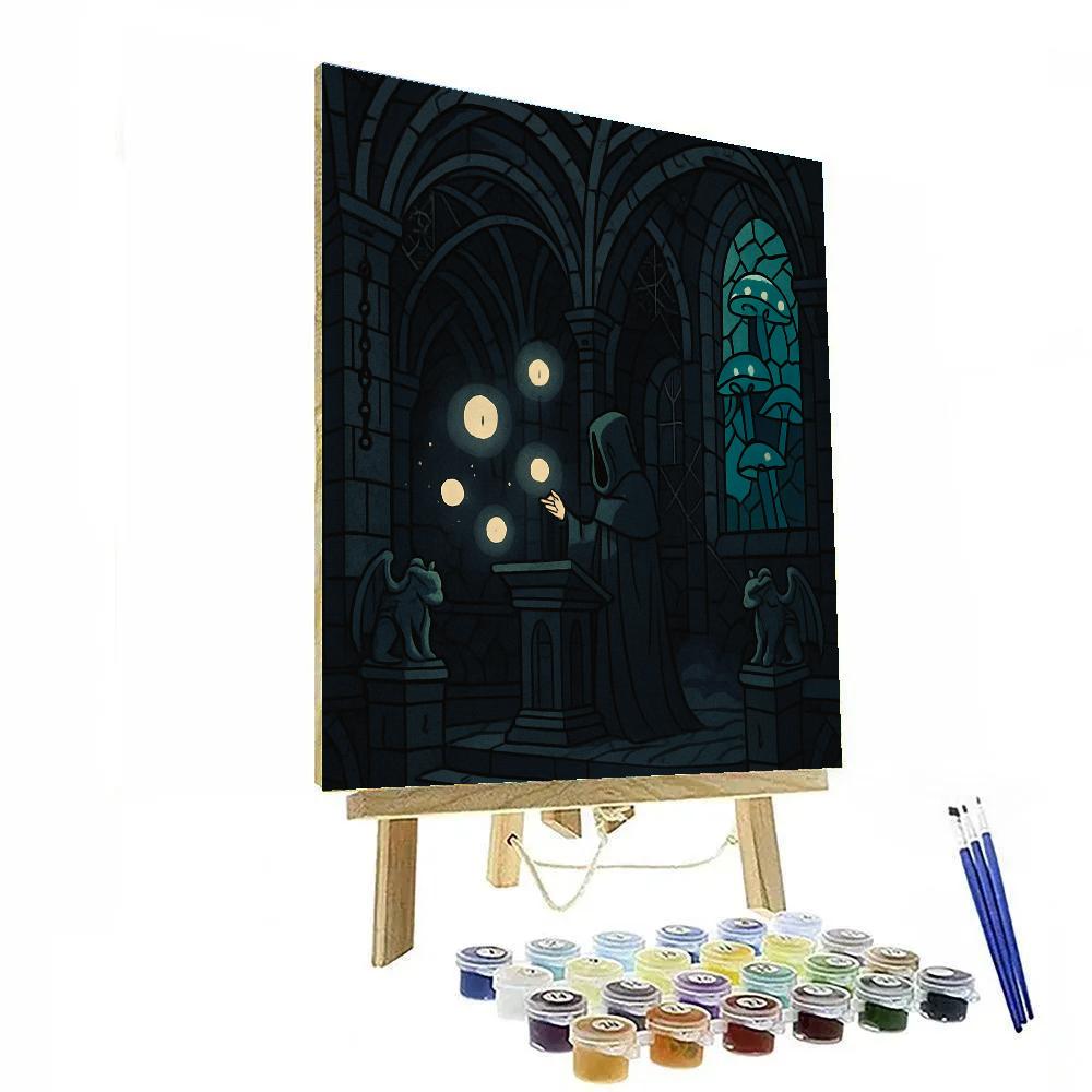 Gothic Subterranean Scriptorium Painting by numbers kit