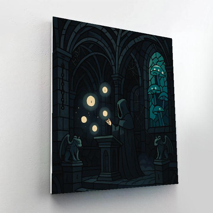 Gothic Subterranean Scriptorium Painting by numbers kit