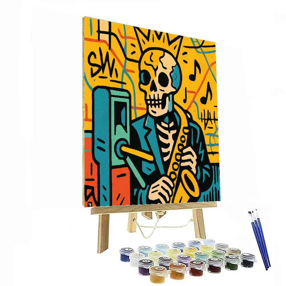 Subway Crown Cipher, Basquiat Edition paint by color