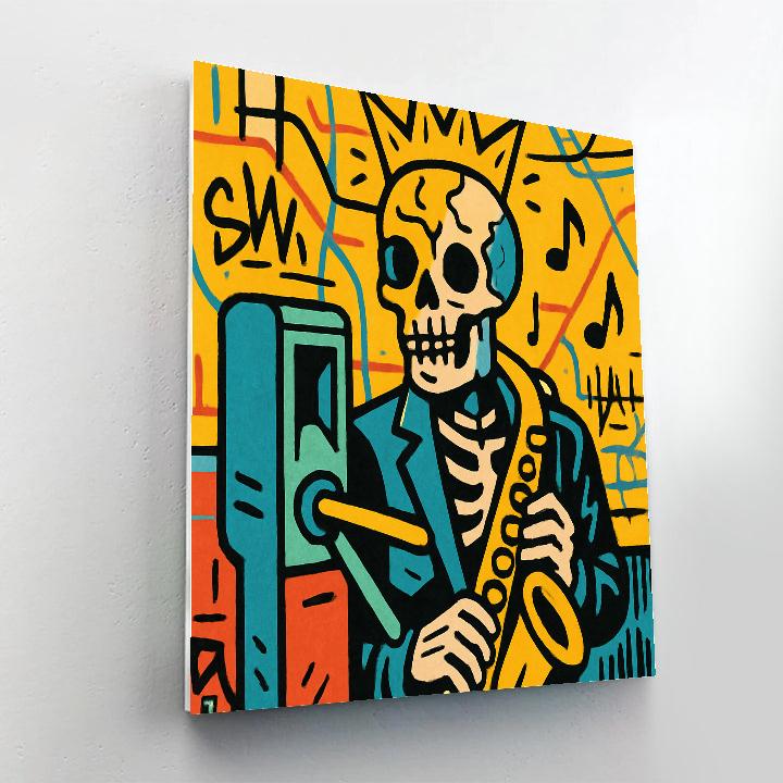 Subway Crown Cipher, Basquiat Edition paint by color