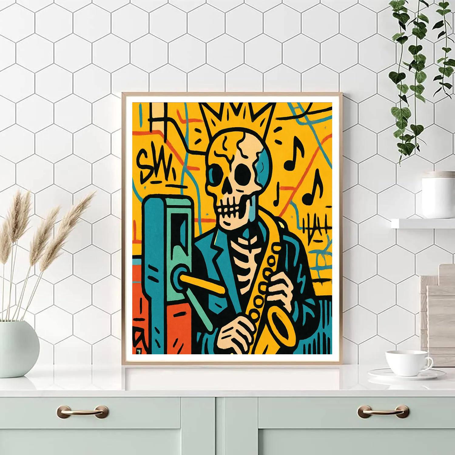 Subway Crown Cipher, Basquiat Edition paint by color