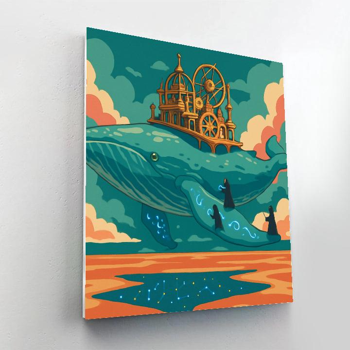 The Orrery Whale Of Fantasy Tides Numbered painting kits