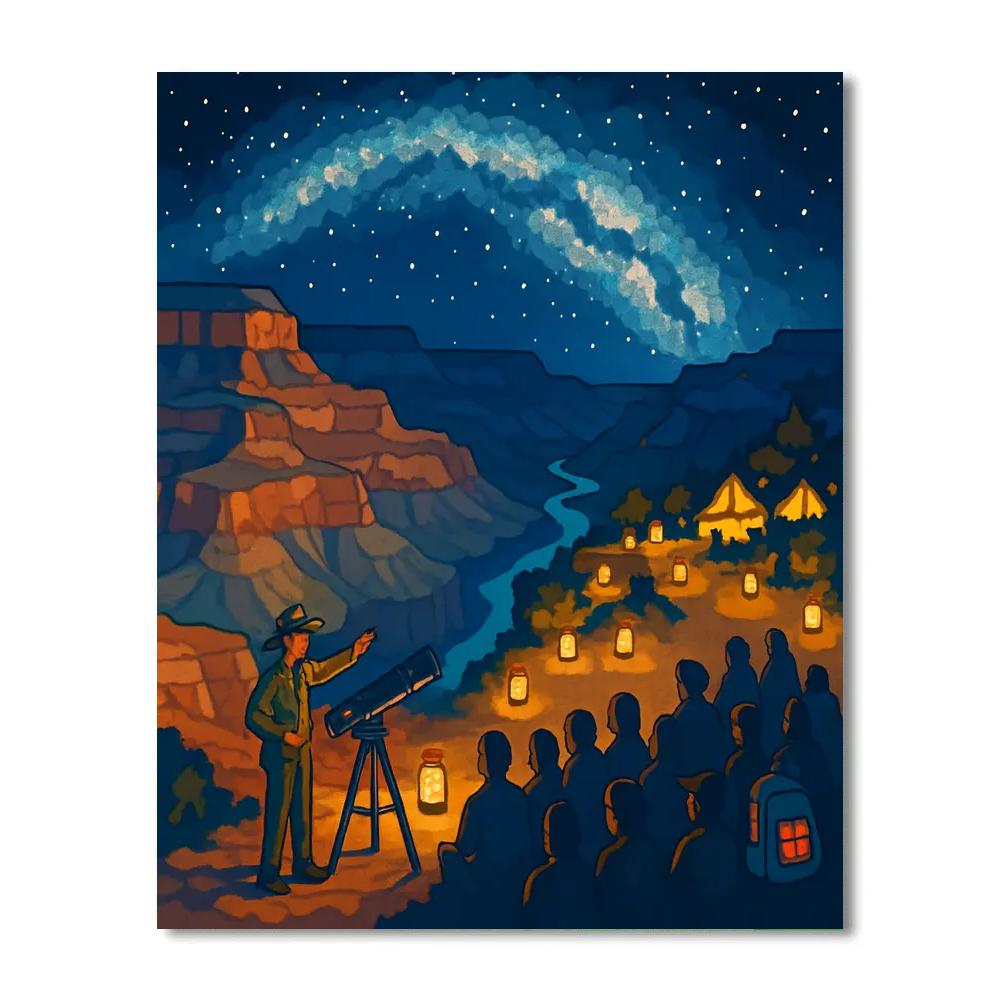 Canyon Stargazer Festival In USA Numbered painting kits