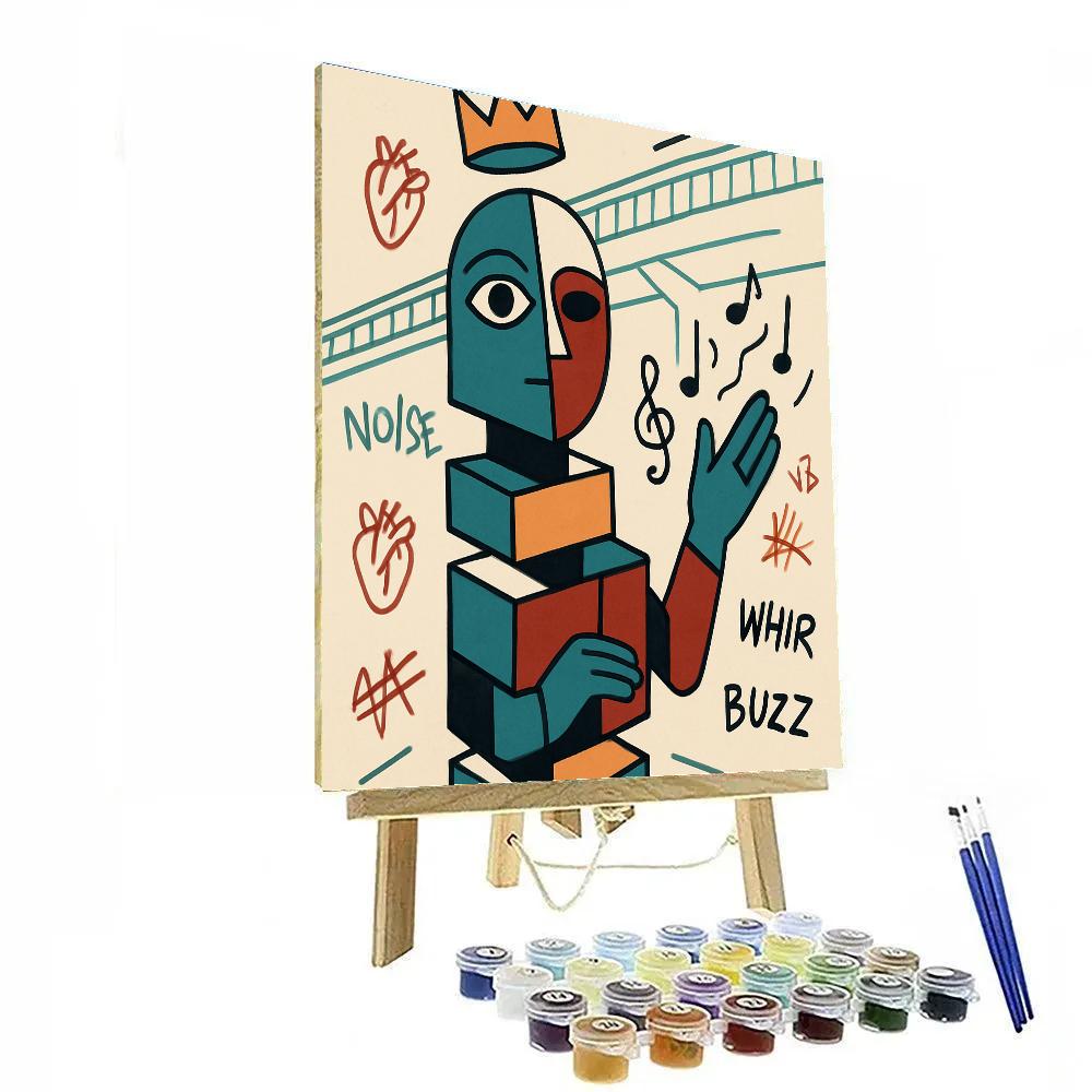 Basquiat Skybridge Oracle paint by numbers