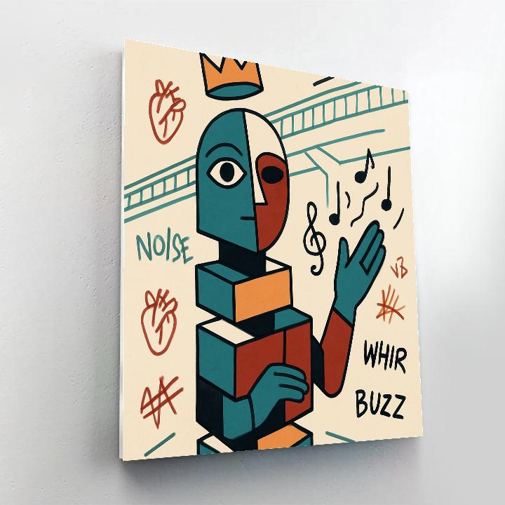 Basquiat Skybridge Oracle paint by numbers