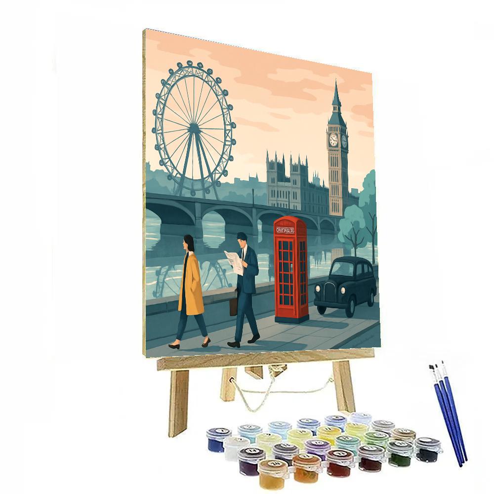 Thames Timefold London Crafted Skyline Paint by numbers art