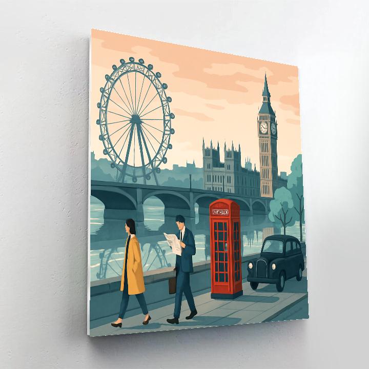 Thames Timefold London Crafted Skyline Paint by numbers art