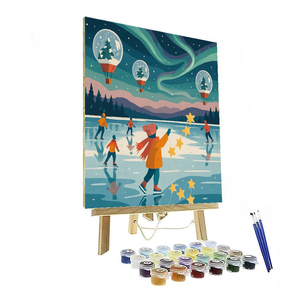Skyway Festival In Winter Glow painting number kit